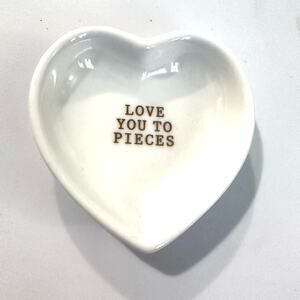 Mud Pie Love You To Pieces Trinket Tray